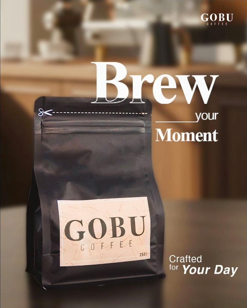GOBU Coffee 250g campaign poster